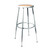 Premium Commercial-Grade All-Purpose Round Stool (Height-Adjustable, 24–32 inch Range, Gray Frame, Masonite Wood Seat)