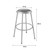 Premium Commercial-Grade All-Purpose Round Stool (30-inch Height, Gray Frame, Vinyl Padded Seat, 2-Pack)