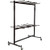 Folding Chair Cart – Heavy-Duty Extra-Tall Two-Tier Steel Dolly Rack with Wheels (Expanded Capacity, Extended Height, Hanging Storage)
