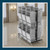 Folding Chair Cart – Heavy-Duty Extra-Tall Two-Tier Steel Dolly Rack with Wheels (Expanded Capacity, Extended Height, Hanging Storage)