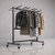 Folding Chair Cart – Heavy-Duty Two-Tier Steel Dolly Rack with Wheels (84 Chairs, Standard Height, Hanging Storage, Optional Coat Rack Bars)