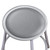 Premium Commercial-Grade All-Purpose Round Stool with Backrest (24-inch Height, Gray Frame, Vinyl Padded Seat, 2-Pack)