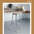 Premium Commercial-Grade All-Purpose Round Stool with Backrest (Height-Adjustable, 30–38 inch Range, Gray Frame, Masonite Wood Seat)