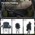 Oversized Camping Folding Chair, Heavy Duty Portable Outdoor Chair, Foldable Camp Chair with Cup Holder and Cooler Bag Support 450 LBS, 2 Pack, Green