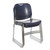 Ultra-Compact Plastic Sled Base Stack Chair (Navy Blue, 4-Pack)