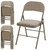 12 Pack Folding Chairs with Padded Cushion and Back - Fabric Stackable Portable Dining Chairs Set, for Home and Office, Conference, Wedding, Party, Patio, Garden, for Indoor Outdoor, Khaki