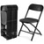 Folding Chairs Sets of 12, 330lbs Plastic Stackable Portable Patio Dining Sets, Fold Up for Indoor Outdoor, Camping, Garden, Party, Meeting (Black)
