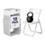 10 Pack White Plastic Folding Chairs, Lightweight Foldable Chair with 350lbs Capacity, Portable Seat with Sturdy Steel Frame for Indoor & Outdoor Use