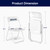 10 Pack White Plastic Folding Chairs, Lightweight Foldable Chair with 350lbs Capacity, Portable Seat with Sturdy Steel Frame for Indoor & Outdoor Use