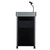 CoreSound Media Series Floor-Standing Mobile Lectern (No Microphone, AC Powered, Charcoal Finish)