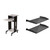 Presentation Cart and Stand & Pyle 2-Pc 1U Server Rack Shelf