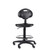 Height Adjustable Polyurethane Industrial Stool (Black, Armless, Stool Height)