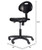 Height Adjustable Polyurethane Industrial Task Chair (Black, Armless, Standard Height)