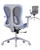 Ergonomic Office Desk Chair, Comfortable Computer Gaming Chair, Breathable Mesh Back & Seat, Adjustable Armrest, Lumbar Support, Butterfly Design for Home Office (Gray)