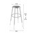 Premium Commercial-Grade All-Purpose Round Stool (Height-Adjustable, 30–38 inch Range, Gray Frame, Vinyl Padded Seat, 2-Pack)