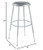 Premium Commercial-Grade All-Purpose Round Stool (Height-Adjustable, 24–32 inch Range, Gray Frame, Vinyl Padded Seat, 2-Pack)