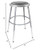 Premium Commercial-Grade All-Purpose Round Stool (Height-Adjustable, 18–27 inch Range, Gray Frame, Vinyl Padded Seat, 2-Pack)