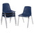 Commercial-Grade Polypropylene Shell Stack Chair (Blue, 4-Pack)