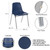 Commercial-Grade Polypropylene Shell Stack Chair (Blue, 4-Pack)
