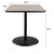 Premium Commercial-Grade Restaurant and Breakroom Cafe Table (Square, 36 in Side, 42 in Bar Height, Round-Base, Black Frame, Gray Nebula Laminate)