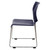 Commercial Stack Chair (Hard Plastic Seat and Back, Midnight Blue, Chrome Frame, 4-Pack)