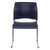 Commercial Stack Chair (Hard Plastic Seat and Back, Midnight Blue, Chrome Frame, 4-Pack)