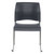 Commercial Stack Chair (Hard Plastic Seat and Back, Dark Gray, Chrome Frame, 4-Pack)