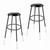 Premium Commercial-Grade All-Purpose Round Stool (Height-Adjustable, 30–38 inch Range, Black Frame, Vinyl Padded Seat, 2-Pack)