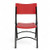 High Back Folding Chairs, Blow-Molded Polyethylene Commercial-Grade Seating for Indoor and Outdoor Use, 500 lb Weight Capacity, 4-Pack (Red)