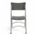 High Back Folding Chairs, Blow-Molded Polyethylene Commercial-Grade Seating for Indoor and Outdoor Use, 500 lb Weight Capacity, 4-Pack (Charcoal Gray)