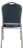 Silhouette Back Upholstered Stackable Banquet Chairs Premium Commercial Seating (2 Pack, Vinyl, Midnight Blue, Silvervein Frame)