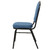 Series Silhouette Back Upholstered Stackable Banquet Chairs Premium Commercial Seating (2 Pack, Fabric, Natural Blue, Black Santex Frame)