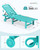 Outdoor Chaise Lounge Set of 2, All-Weather HDPE Pool Lounge Chairs with 5-Position Adjustable Backrest, Rolling Wheels & Cup Holder for Poolside, Aruba
