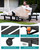 Outdoor Chaise Lounge Set of 2 with 9FT Umbrella, HDPE Pool Lounge Chair with 5-Position Adjustable Backrest, Patio Lounger with Rolling Wheels & Cup Holder for Pool, Black