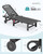 Outdoor Chaise Lounge Set of 4, Patio Lounge Chairs with 5 Positions Adjustable Reclining Backrest, HDPE Lounge Chairs with Rolling Wheels & Cup Holder for Poolside, Beach, Garden, Grey
