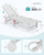Patio Chaise Lounge Chair Set of 4, HDPE Outdoor Lounge Chair with Cup Holder, 5 Positions Adjustable Pool Lounger with Rolling Wheels for Poolside, Deck, Sunbathing, White