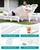 Outdoor Chaise Lounge Set of 6, HDPE Pool Lounge Chair with 5-Position Adjustable Backrest, Patio Lounger with Rolling Wheels & Cup Holder for Pool, White