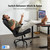 Office Chair, Executive PU Leather Chair Home Office Desk Chairs, Ergonomic Computer Desk Chair with Adjustable Flip-Up Arms, Lumbar Support Swivel Task Chair with Rocking Function (Black)