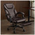 Big and Tall Office Chair with Foot Rest Ergonomic Desk Chairs Reclining High Back Leather Chairs with Lumbar Support(Brown)