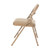 Vinyl Padded Steel Folding Chairs (4-Pack, Beige)