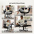 Criss Cross Chair with Armrests & Wheels, PU Leather Vanity Chair, Comfortable Adjustable Swivel Computer Office Desk Chairs for Home, Make Up, Bed Room (Black)