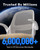 Office Chair for Home Office, Flip-Up Arms, Breathable Mesh Back & Thick Seat Cushion, Swivel Rolling Computer Desk Chair – BIFMA Certified, Supports 300 lbs (White Frame/Beige Seat)