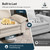 54" Modular Sectional Sofa Couches for Living Room, Comfy Cloud Couch 1-Seater Deep Seat Sofa with Throw Pillow, Corduroy Beige
