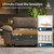 54" Modular Sectional Sofa Couches for Living Room, Comfy Cloud Couch 1-Seater Deep Seat Sofa with Throw Pillow, Chenille Taupe
