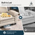 158" Modular Sectional Sofa, Oversized U Shaped Couches for Living Room, Comfy Cloud Couch with Ottoman, 6-Seater Deep Seat Sofa with Throw Pillow, Chenille Beige