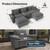 124" Modular Sectional Sofa, Oversized U Shaped Couches for Living Room, Comfy Cloud Couch with Ottoman, 5-Seater Deep Seat Sofa with Throw Pillow, Corduroy Grey