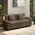 88" Modular Sectional Sofa, Loveseat Couches for Living Room, Comfy Cloud Couch 2-Seater Deep Seat Sofa with Throw Pillow, Chenille Taupe