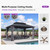10' X 14' Outdoor Gazebo with Dual-Layer Galvanized Steel Double Roof for Patio Lawn Garden Aluminum Gazebo with Netting and Curtains Grey