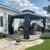 10' X 12' Gazebo Outdoor Aluminum Gazebo with Heavy Duty Galvanized Steel Double Roof for Patio Backyard Deck, Netting and Curtains Included, Grey