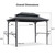 6.5' X 10' Hardtop Grill Gazebo for Patio Permanent Aluminum Barbeque Shelter Gazebo Canopy with Ceiling Hook and Shelves Double Tiered Grey Outdoor BBQ